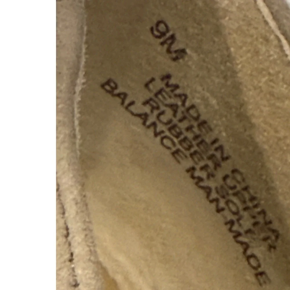 Vaneli Suede Wedge Loafers Beige‎ Women 9M Casual Neutral Comfort Slip On Shoes